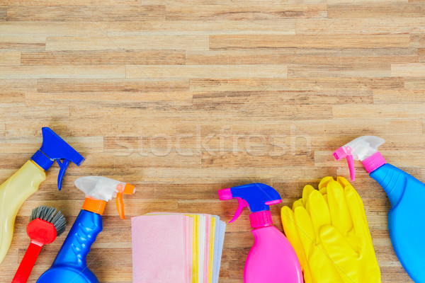 Nettoyage de printemps coloré bureau eau travaux maison [[stock_photo]] © neirfy