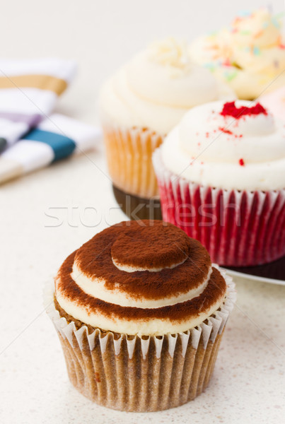 array of cupcakes Stock photo © neirfy