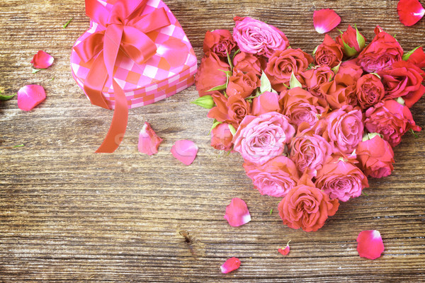 pile  of mauve roses Stock photo © neirfy