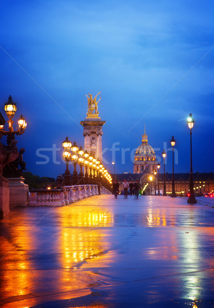 Bridge of Alexandre III ,  Paris, France Stock photo © neirfy