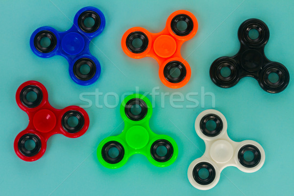 fidget spinner, popular relaxing toy, generic design Stock photo © neirfy