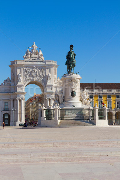 Rua Augusta Arch in Lisbon, Portugal Stock photo © neirfy