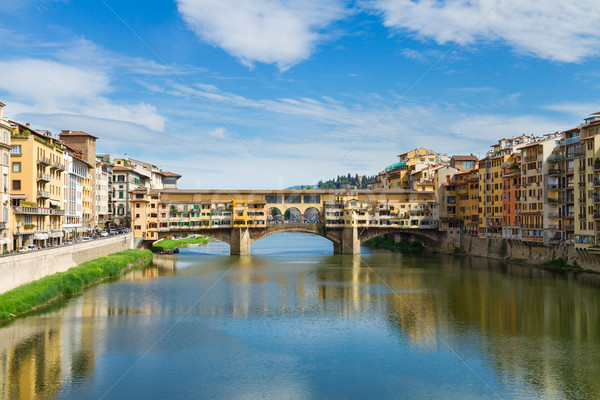 Ponte Santa Trinita bridge over the Arno River, Florence Stock photo © neirfy