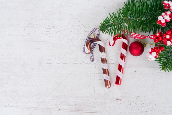 Christmas flat lay styled scene Stock photo © neirfy