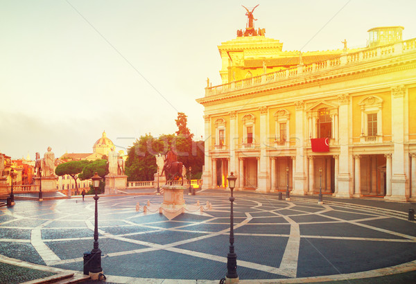 Campidoglio square in Rome, Italy Stock photo © neirfy