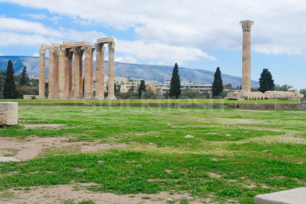Temple of the Olympian Zeus at Athens Stock photo © neirfy