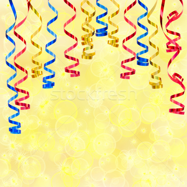 Fiesta corriente papel bokeh diseno cumpleanos Foto stock © neirfy