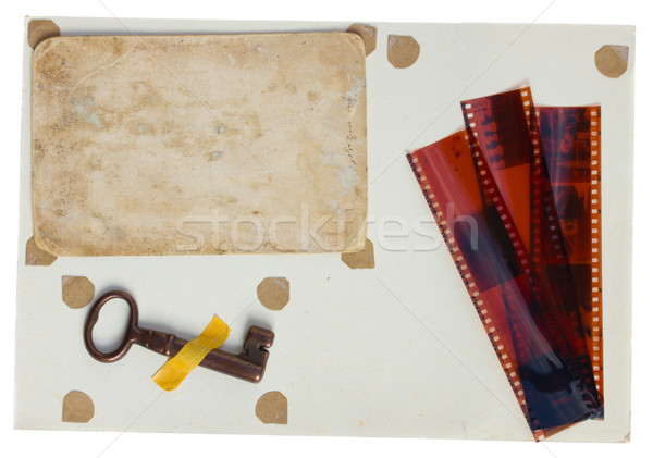 Page vieille photo album films clé [[stock_photo]] © neirfy