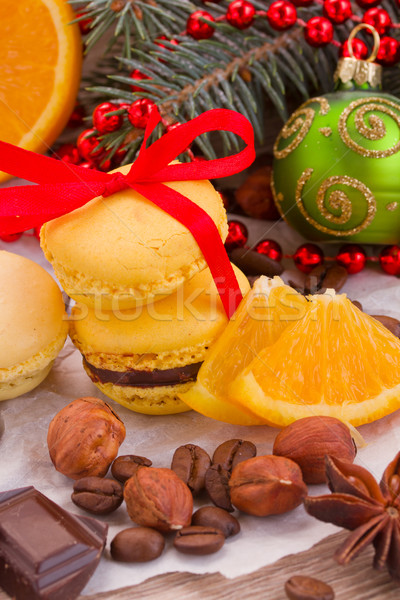 stack of cookies with christmas  decorations Stock photo © neirfy