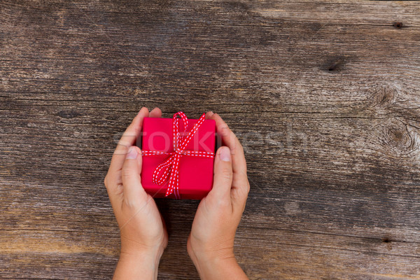 Christmas gift giving Stock photo © neirfy