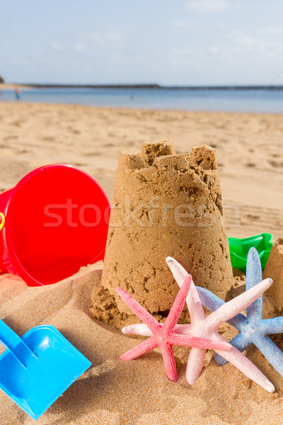sand castle on the beach  Stock photo © neirfy