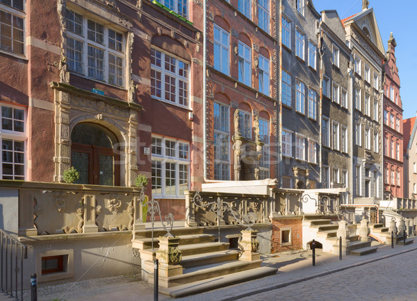 Old Mary's street, Gdansk, Poland Stock photo © neirfy