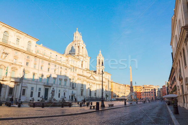 Rom Italien Ansicht berühmt Morgen Himmel Stock foto © neirfy