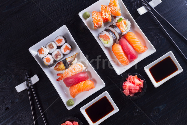 Japanese sushi dish Stock photo © neirfy