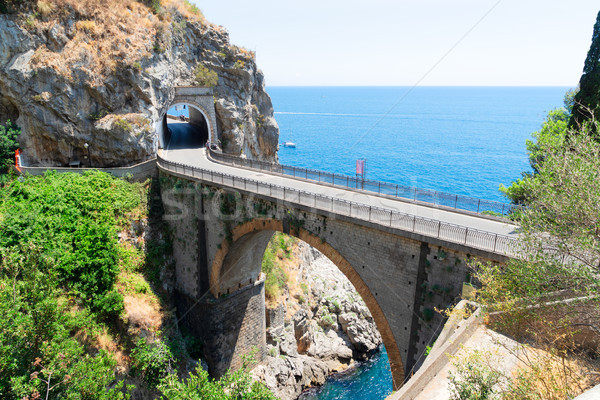 Carretera costa Italia famoso pintoresco rocas Foto stock © neirfy