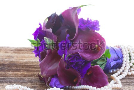 Calla lilly and eustoma flowers Stock photo © neirfy