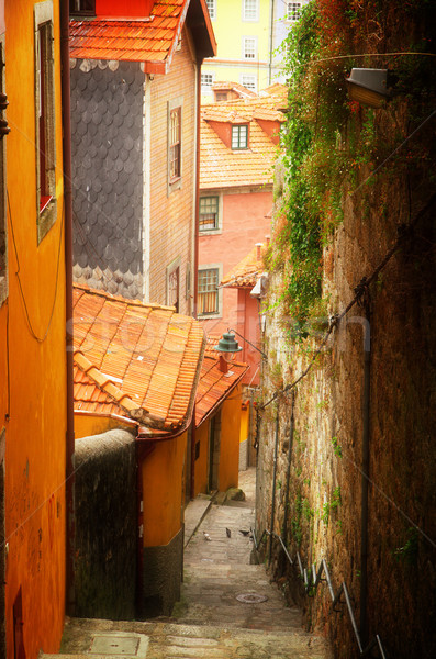 colorful houses in old town, Porto Stock photo © neirfy