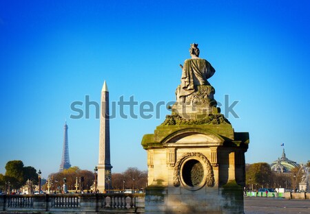LA Párizs Eiffel-torony hely Franciaország égbolt Stock fotó © neirfy