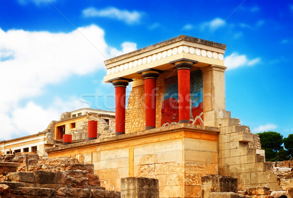 Knossos palace at Crete, Greece Stock photo © neirfy