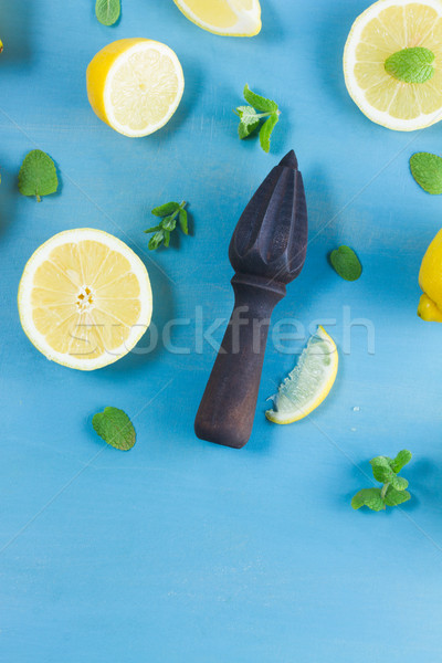 Fresh lemon fruits Stock photo © neirfy