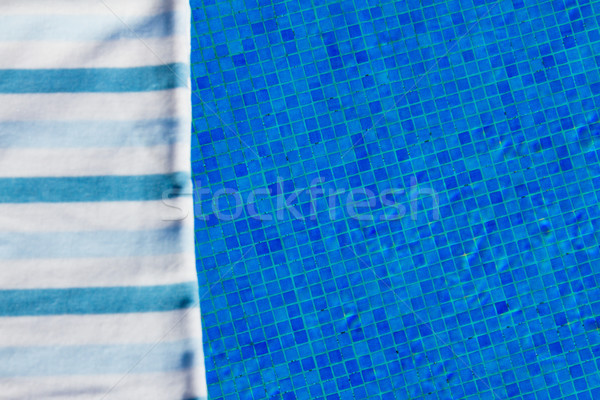 towel and bathing accessories near pool Stock photo © neirfy
