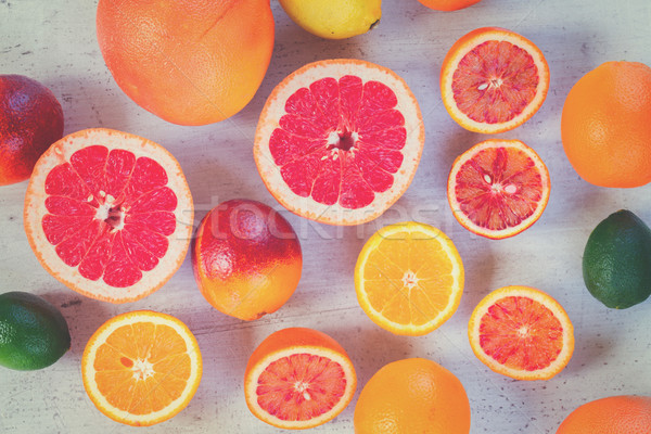 Variety of citruses Stock photo © neirfy