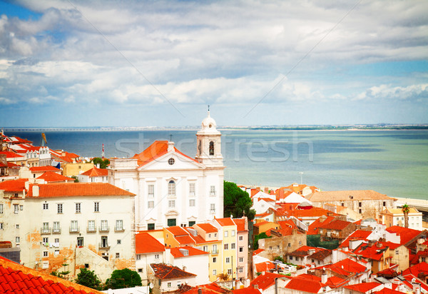 view of Alfama, Lisbon, Portugal Stock photo © neirfy