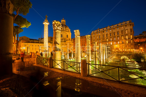 Forum - Roman ruins in Rome, Italy Stock photo © neirfy