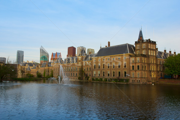 荷蘭 城市 中心 宮殿 辦公室 施工 商業照片 © neirfy