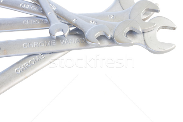 Set of  wrenches with copy space Stock photo © neirfy
