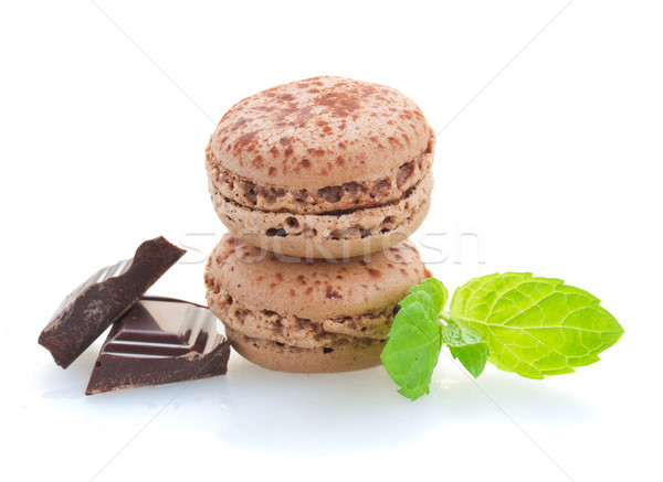 chocolate  macaroons Stock photo © neirfy