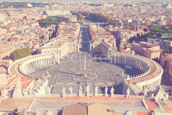 Saint Peter's Square, Vatican, Rome, Italy Stock photo © neirfy