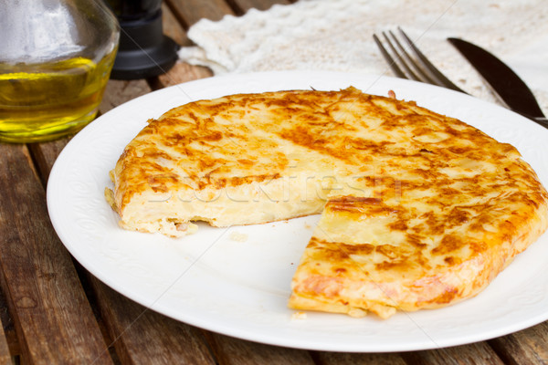 tortilla  - spanish omelette Stock photo © neirfy