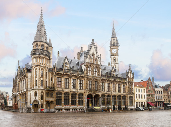 Stock photo: old town square, Ghent