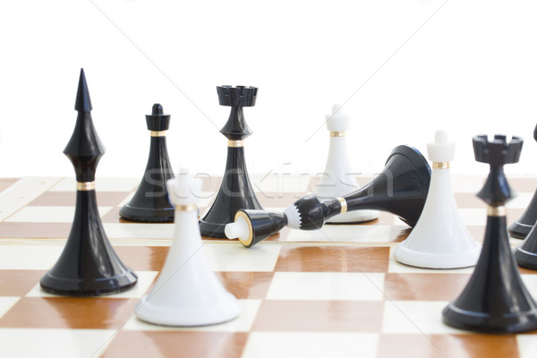 checkmate white defeats black  quinn Stock photo © neirfy