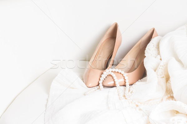 Female accessories on white Stock photo © neirfy