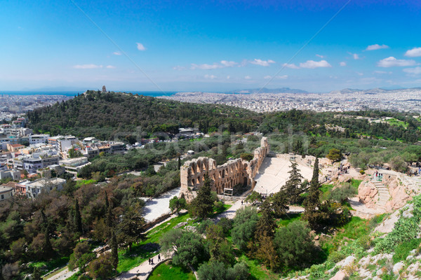 Stockfoto: Amfitheater · stadsgezicht · landschap · reizen · stedelijke · skyline