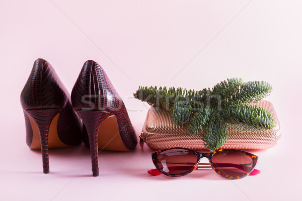 Scarpe Natale party bag Foto d'archivio © neirfy