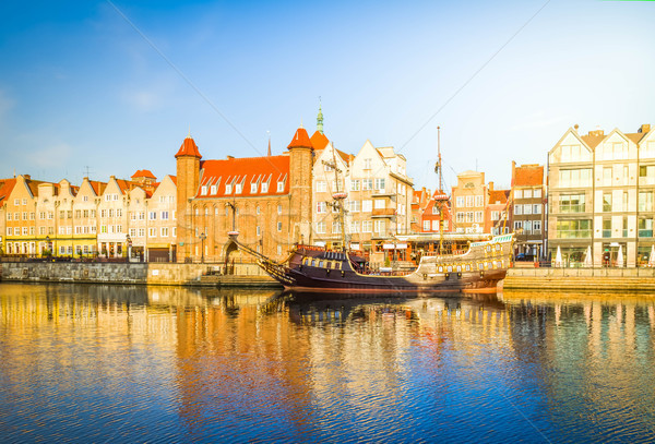 Old town embankment, Gdansk Stock photo © neirfy