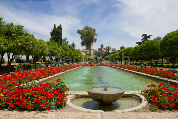 Gardens at the Alcazar, Cordoba, Spain Stock photo © neirfy
