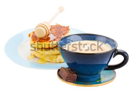 завтрак кофе Кубок кремом изолированный Сток-фото © neirfy
