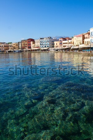 Stock foto: Wasser · Griechenland · Retro · Himmel · Gebäude · Landschaft