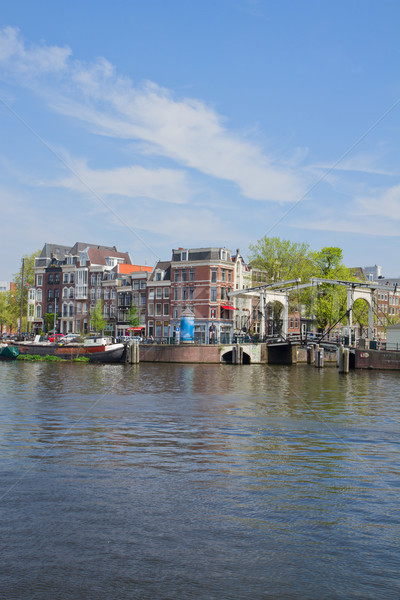 Amstel riverbank,  Amsterdam, Holland Stock photo © neirfy