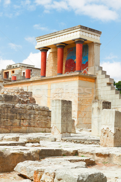 Knossos palace at Crete, Greece Stock photo © neirfy