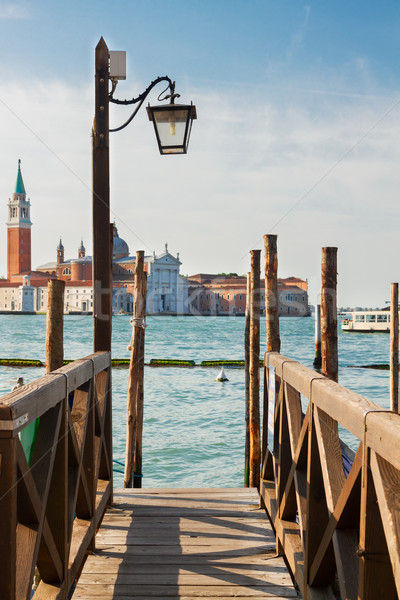 Pier in the Grand Canal, Venice Stock photo © neirfy