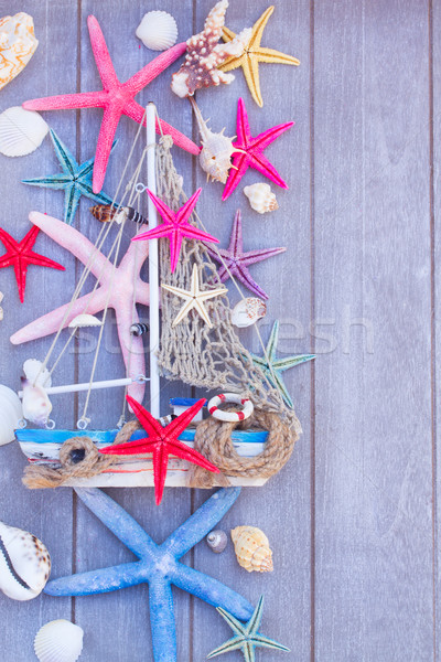 starfish and boat Stock photo © neirfy