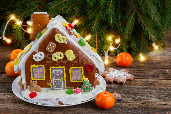 gingerbread house for christmas Stock photo © neirfy