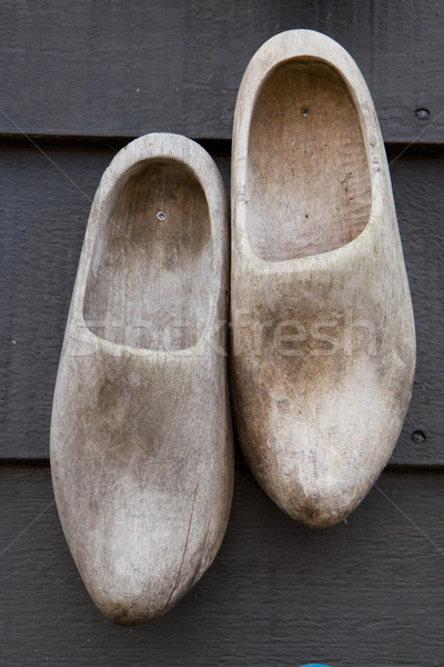 traditional dutch wooden shoes Stock photo © neirfy