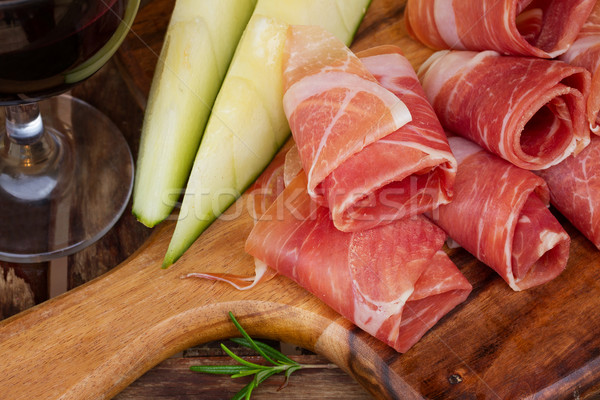 platter of ham Stock photo © neirfy