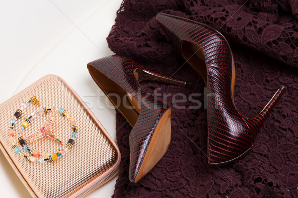 Hight heel shoes for Christmas party Stock photo © neirfy